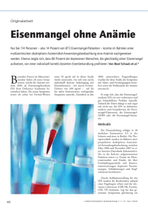 Eisenmangel ohne Anämie - Österreichische Ärztezeitung