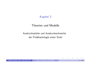 Kapitel 3 Theorien und Modelle