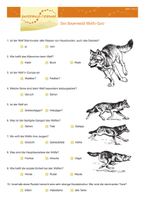 Das Wolfs-Quiz - Bayerwald Tierpark
