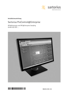 Sartorius ProControl@ Enterprise