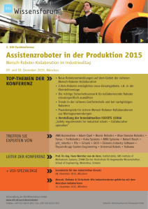 Assistenzroboter in der Produktion 2015