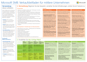 Microsoft SMB: Verkaufsleitfaden für mittlere Unternehmen