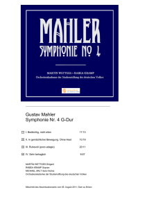 Gustav Mahler Symphonie Nr. 4 G-Dur