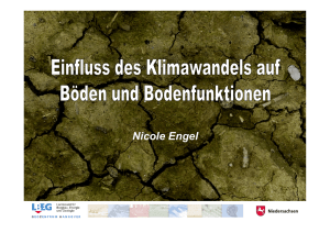Vortrag 6: Einfluss des Klimawandels auf Böden