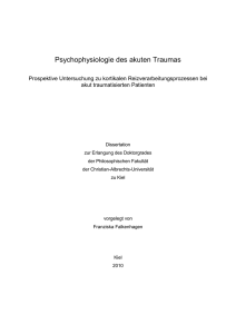 Psychophysiologie des akuten Traumas