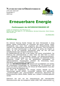 Erneuerbare Energie - naturschutzbund | Oberösterreich