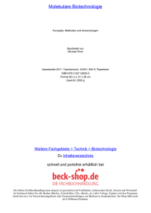 Molekulare Biotechnologie - ReadingSample - beck