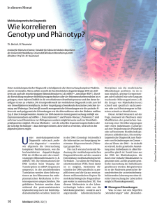 Wie korrelieren Genotyp und Phänotyp?