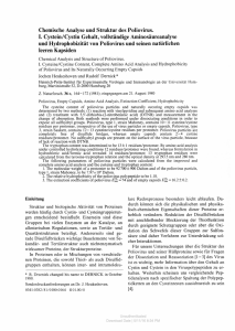 Chemische Analyse und Struktur des Poliovirus. I