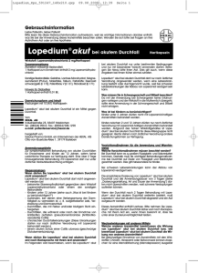 Gebrauchsinformation Lopedium®akut bei akutem Durchfall