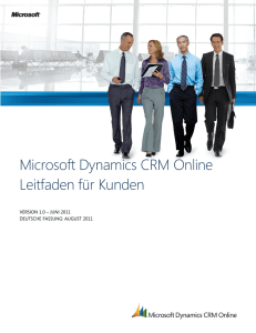 Microsoft Dynamics CRM Online Leitfaden für Kunden