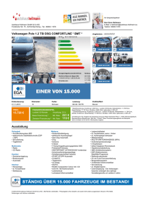 Volkswagen Polo 1.2 TSI DSG COMFORTLINE * BMT * 15.720