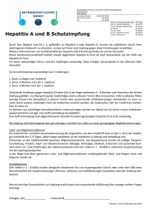 Hepatitis A / B - Betriebsärztlicher Dienst Universität Erlangen