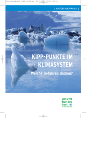 Kipp-Punkte im Klimasystem