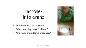 Lactose- Intoleranz