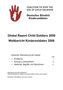 Global Report Child Soldiers 2008 Weltbericht