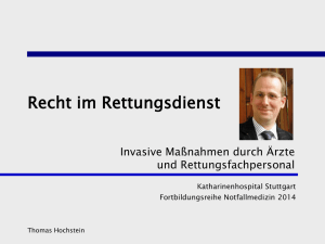 Invasive Maßnahmen durch Ärzte und