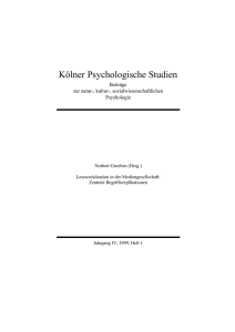 Kölner Psychologische Studien