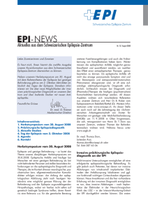 EPI- NEWS - Schweizerisches Epilepsie