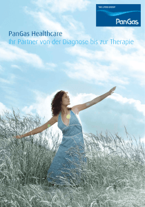 PanGas Healthcare Ihr Partner von der Diagnose bis zur Therapie