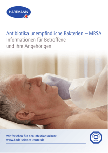 Flyer: Antibiotika unempfindliche Bakterien - MRSA