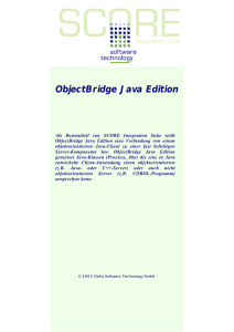 ObjectBridge Java Edition - Delta Software Technology
