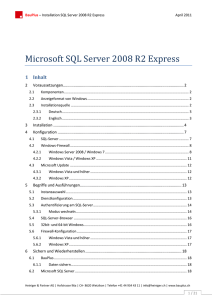 Installation SQL Server 2008 R2 Express