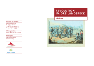 Revolution im Dreiländereck 1848/49