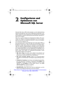 2 Konfigurieren und Optimieren von Microsoft SQL Server