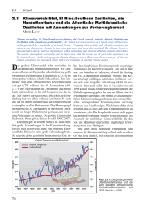 2.3 Klimavariabilität, El Niño/Southern Oszillation, die