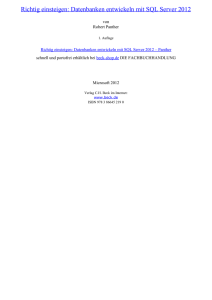 Richtig einsteigen: Datenbanken entwickeln mit SQL Server 2012