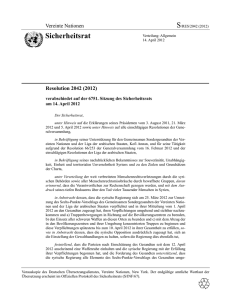 Resolution 2042 - AG Friedensforschung