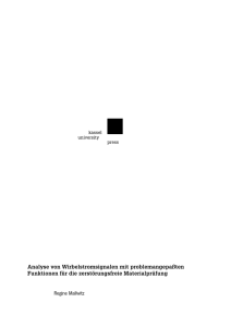 Analyse von Wirbelstromsignalen mit