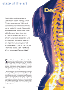 Der Rückenschmerz - Österreichische Ärztezeitung