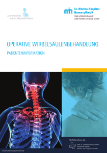 OPERATIVE WIRBELSÄULENBEHANDLUNG