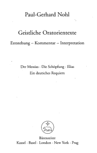 Paul-Gerhard Nohl Geistliche Oratorientexte