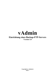 1. Installation des FTP-Servers