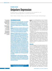 Klinische Leitlinie Unipolare Depression