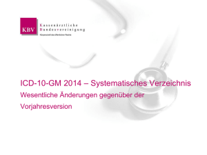 ICD-10-GM 2014 – Systematisches Verzeichnis