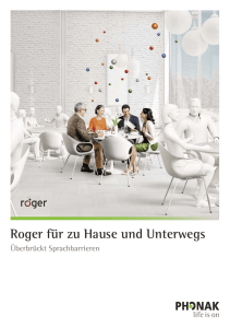 Roger für zu Hause und Unterwegs