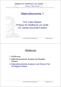 Makroökonomie 1 - Goethe