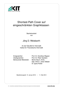 Shortest-Path Cover auf eingeschränkten Graphklassen