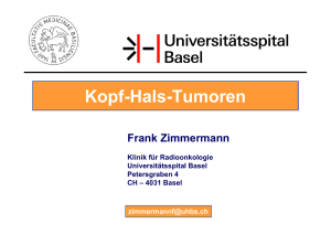 Kopf-Hals-Tumoren - Universitätsspital Basel
