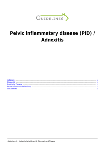 Pelvic inflammatory disease (PID) / Adnexitis