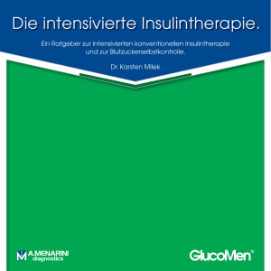 Die intensivierte Insulintherapie.