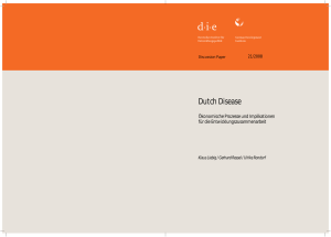 Dutch Disease - Deutsches Institut für Entwicklungspolitik