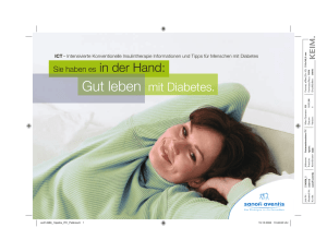 Gut leben mit Diabetes.