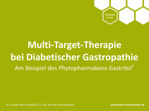 Charts Diabetische Gastropathie - Dr. Gustav Klein GmbH & Co. KG