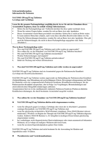 Gebrauchsinformation: Information für Patienten NACOM® 250 mg