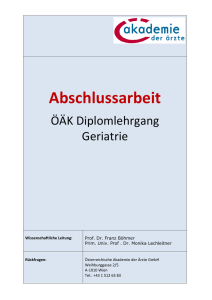 Häufige Erkrankungen des - Österreichische Akademie der Ärzte